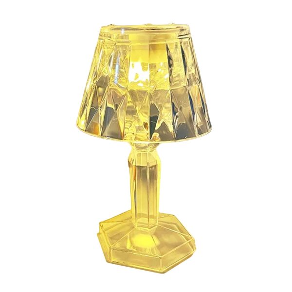 Led Night Light Crystal Diamond Table Lamp (cell Operated) ^^