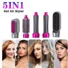 Blow Dryer Hair Comb Curling Wand Detachable Brush Kit Negative Ion Straightener Hair Curler ( Random Color) ^^