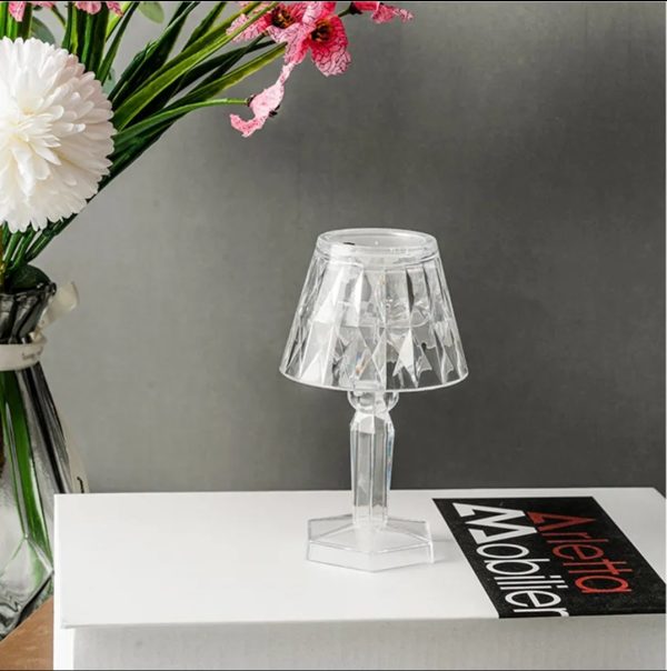 Led Night Light Crystal Diamond Table Lamp (cell Operated) ^^