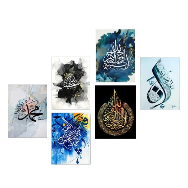 Home Decoration Item 9 Pcs Wall Decor Photo On Wall Canvas Art Decor For Home Easy Set Up With Bothside Tape  ^^