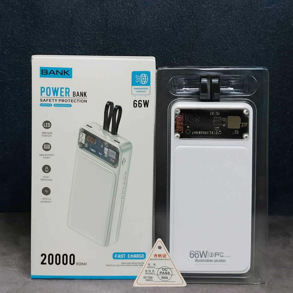 Super Fast Charging Portable Power Bank With Dual USB Output And Safety Protection ^^