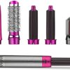 Blow Dryer Hair Comb Curling Wand Detachable Brush Kit Negative Ion Straightener Hair Curler ( Random Color) ^^