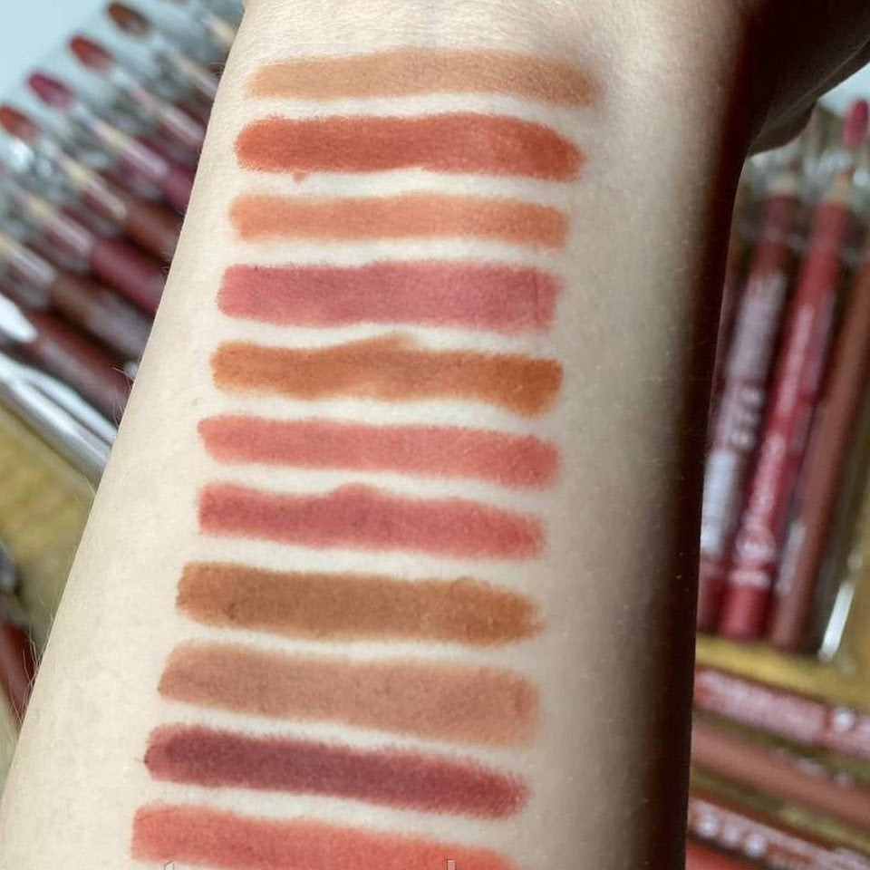 Flormar Waterproof Lip Pencil Set Of 12 – Long Lasting, High Quality Lip Liners In Assorted Shades ^^