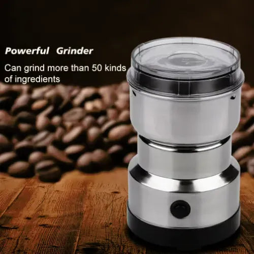 RAF Mini Electric Coffee Grinder – 4-Blade 300W Stainless Steel Grinder for Coffee Beans & Masala ()