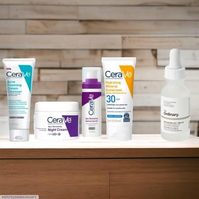 5 in 1 Skincare Bundle - 5 Pcs Essential Set for Radiant Skin