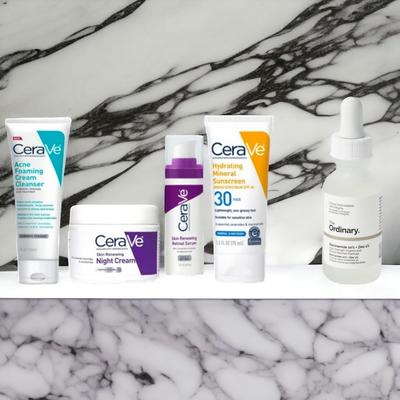 5 in 1 Skincare Bundle - 5 Pcs Essential Set for Radiant Skin