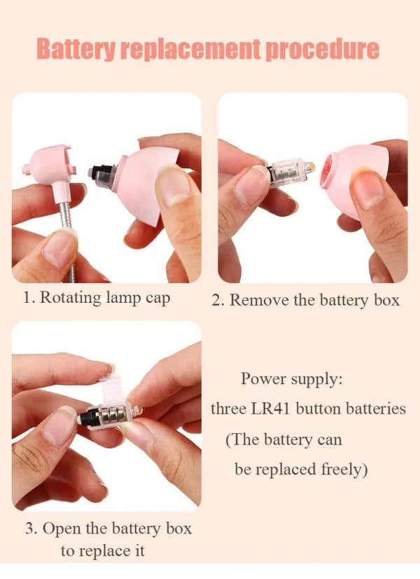 Mini Led Clamp Lamp – Portable Usb-powered Desk Light With Adjustable Flexible Neck, Strong Clamp Base, Eye-friendly Flicker-free Lighting For Home, Office, Bedside & Travel ( Random Color)  ^^
