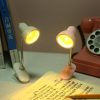Mini Led Clamp Lamp – Portable Usb-powered Desk Light With Adjustable Flexible Neck, Strong Clamp Base, Eye-friendly Flicker-free Lighting For Home, Office, Bedside & Travel ( Random Color)  ^^