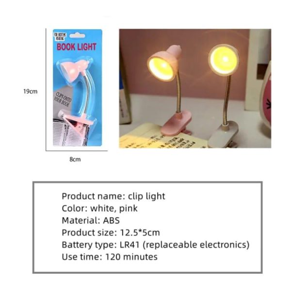 Mini Led Clamp Lamp – Portable Usb-powered Desk Light With Adjustable Flexible Neck, Strong Clamp Base, Eye-friendly Flicker-free Lighting For Home, Office, Bedside & Travel ( Random Color)  ^^