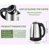 Automatic Electric Kettle 2.0l – Stainless Steel Hot Water Boiler With Auto Shut-off, Led  & DisplayTemperature Control (1000w, 220v) ^^
