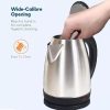Automatic Electric Kettle 2.0l – Stainless Steel Hot Water Boiler With Auto Shut-off, Led  & DisplayTemperature Control (1000w, 220v) ^^