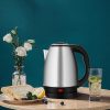 Automatic Electric Kettle 2.0l – Stainless Steel Hot Water Boiler With Auto Shut-off, Led  & DisplayTemperature Control (1000w, 220v) ^^
