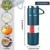 New Creative Gift Box Set Vacuum Cup Set 500ml 304 Stainless Steel Thermos (random Color) ^^