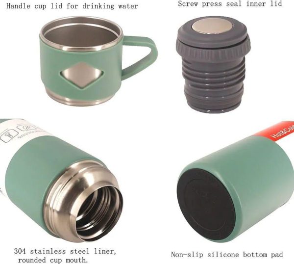New Creative Gift Box Set Vacuum Cup Set 500ml 304 Stainless Steel Thermos (random Color) ^^