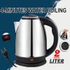 Automatic Electric Kettle 2.0l – Stainless Steel Hot Water Boiler With Auto Shut-off, Led  & DisplayTemperature Control (1000w, 220v) ^^