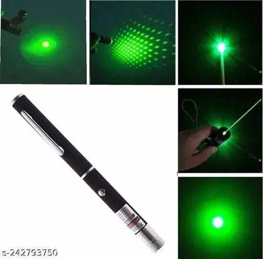 Green Multipurpose Laser Pointer Pen with Adjustable Antenna Cap for Pattern Projection and Presentations – Green Beam Light ^^