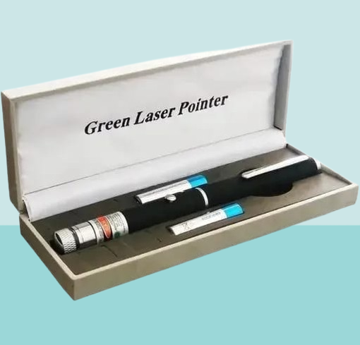 Green Multipurpose Laser Pointer Pen with Adjustable Antenna Cap for Pattern Projection and Presentations – Green Beam Light ^^