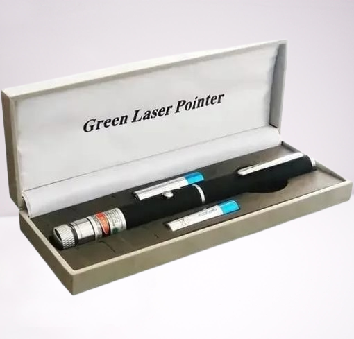 Green Multipurpose Laser Pointer Pen with Adjustable Antenna Cap for Pattern Projection and Presentations – Green Beam Light ^^