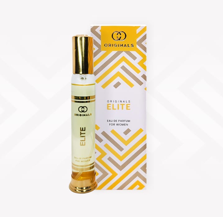 Originals Elite Eau de Parfum for Women – A Radiant Blend of Citrus, Florals & Amber in a Sculptural Gold-Capped Bottle Inspired by Modern Elegance - 35ml ^^