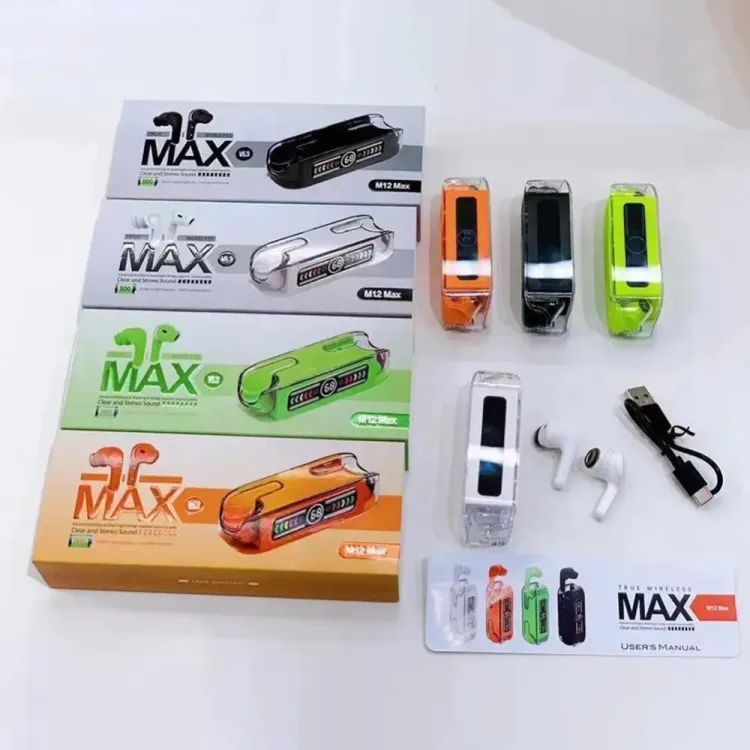 Best Max M12BT Wireless Earbuds +ar