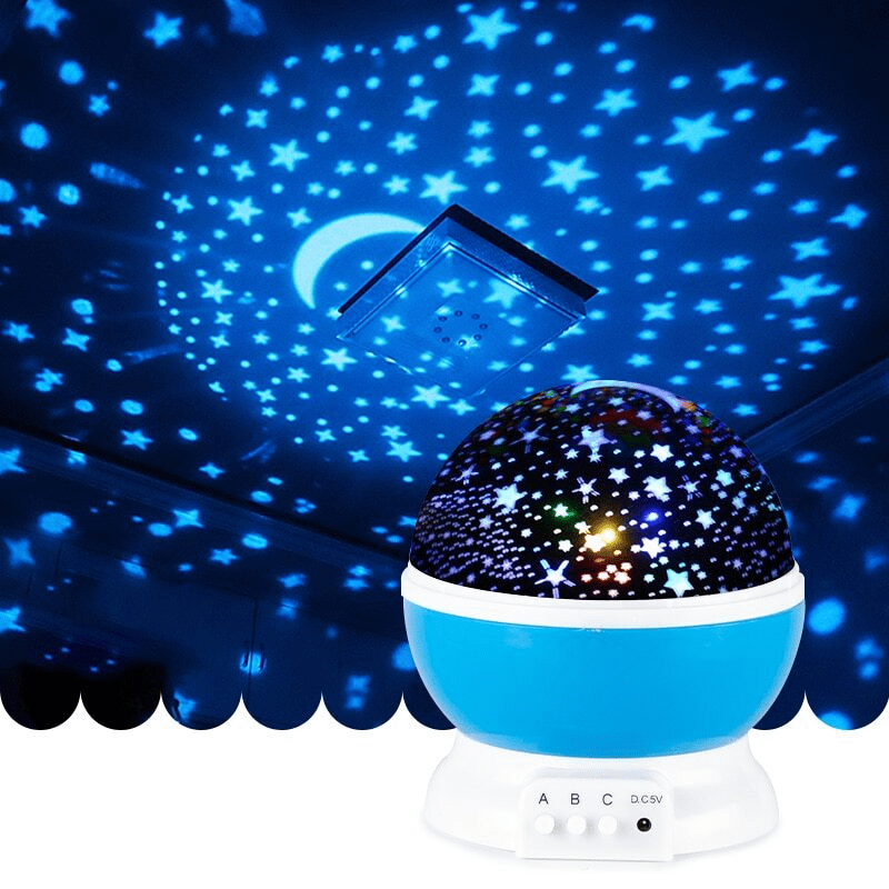 Star Lamp Projector – 360° Rotating Starry Night Light ()