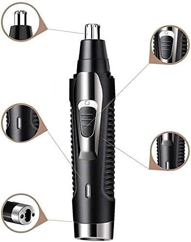 Ear Nose Hair Trimmer for Men Women USB Rechargeable Electric Facial Hair Trimmer with Dual-Edge Stainless Steel Blades +ar