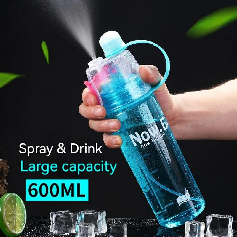 Easy to Carry School office Sports Summer Spray Water Bottle Portable Water Cooling Spray Cup Large Capacity +ar