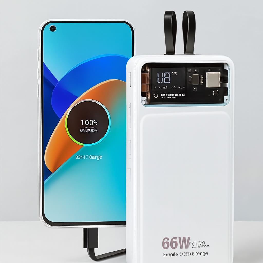 Super Fast Charging Portable Power Bank With Dual USB Output And Safety Protection ^^