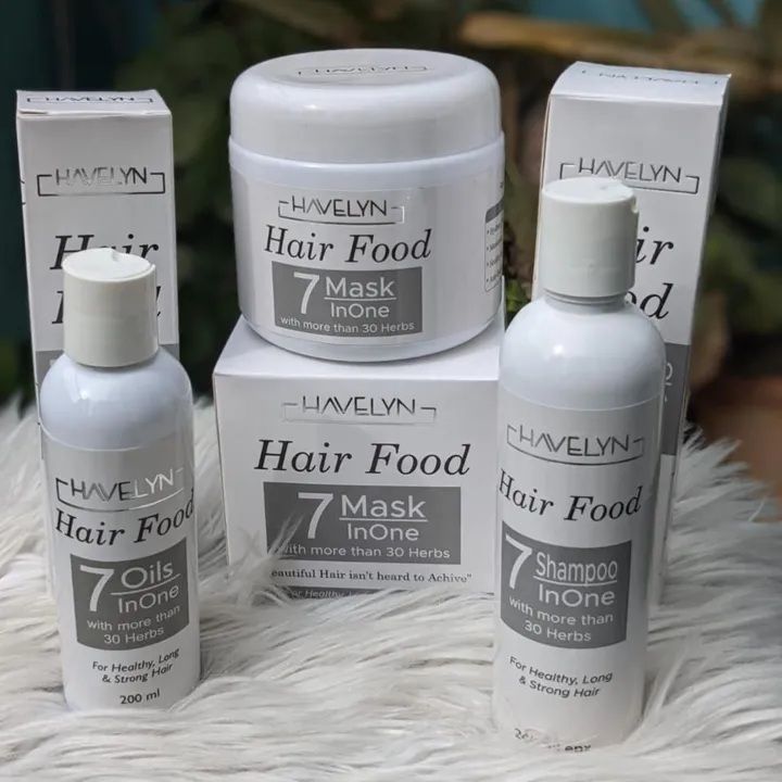 Havelyn Hair food Oil 7 in one pack of 3 Hair Mask + Shampoo + Oil +ar