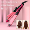 Nova 2-in-1 Hair Straightener & Curler – Model Nh-2009, Quick Heat-up Ceramic Plates For Smooth Straightening & Effortless Curls, Portable Dual-use Styling Tool For All Hair  ^^
