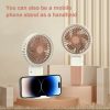 Mini Cute Fan – Portable Usb Rechargeable Handheld Cooling Fan For Kids & Adults, Stand/base Included (random Color) ^^