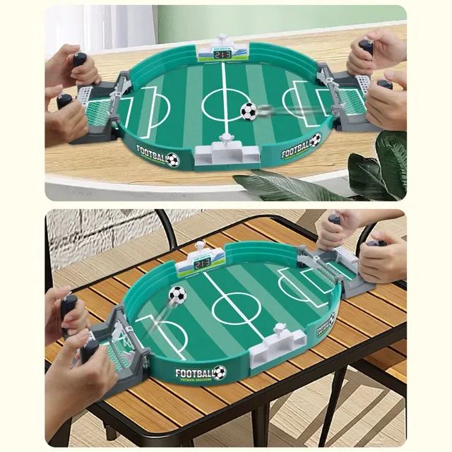 Mini Tabletop Football Game Set Soccer Table Competition Sports Games Tabletop Games Toys Board Game for Family Game Match Game Board Match Game Two Player Game Finger Sports Football Party Board Games Interactive Board Toys +ar