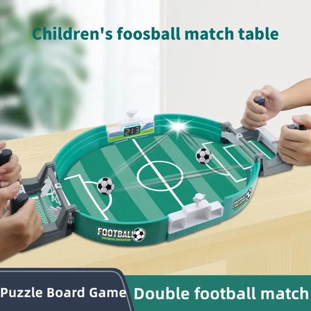 Mini Tabletop Football Game Set Soccer Table Competition Sports Games Tabletop Games Toys Board Game for Family Game Match Game Board Match Game Two Player Game Finger Sports Football Party Board Games Interactive Board Toys +ar
