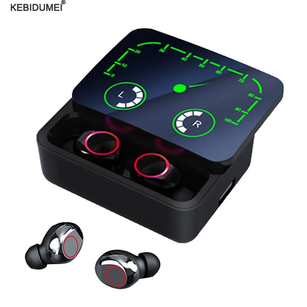 NEW M90 Max TWS WIRELESS Earbuds HIFI Stereo Earbuds With 1200 Mah Battery +ar