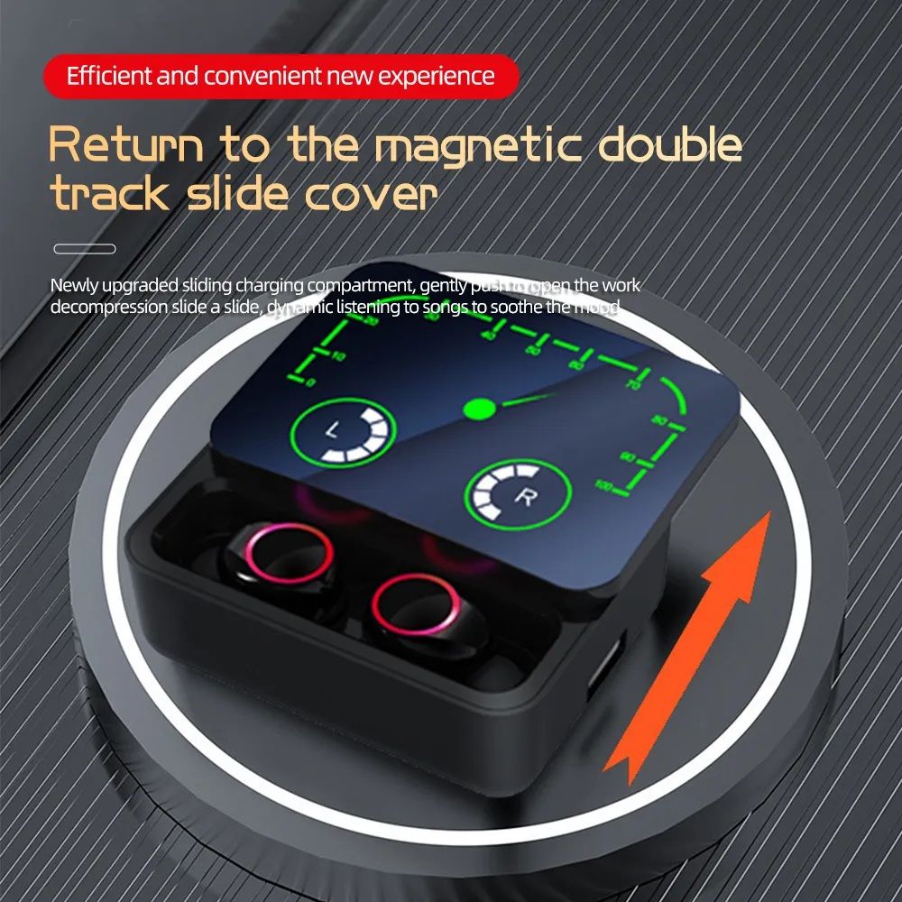 NEW M90 Max TWS WIRELESS Earbuds HIFI Stereo Earbuds With 1200 Mah Battery +ar