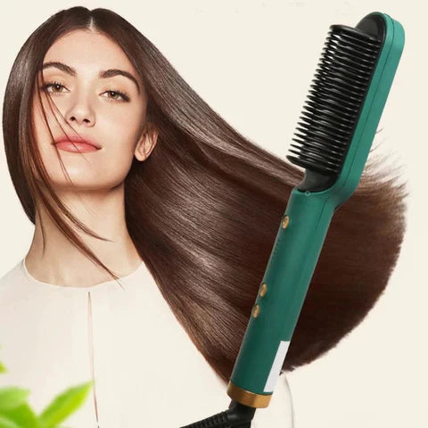Hair Straightener Brush – Random Color ()