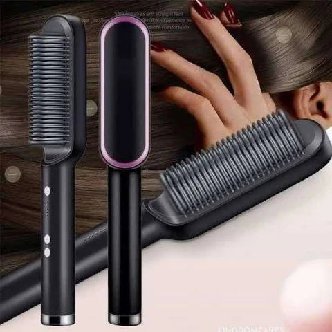 Hair Straightener Brush – Random Color ()