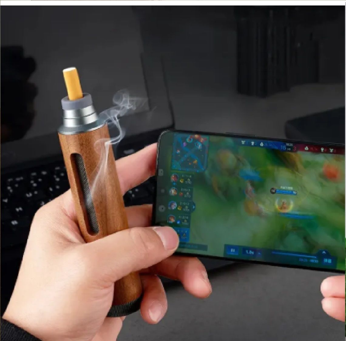 Portable Pocket Ashtrays Outdoor Fireproof Cigarette Cover Mini Walnut Smoking Accessories Ash Tray for Car Travel Ashtray +ar