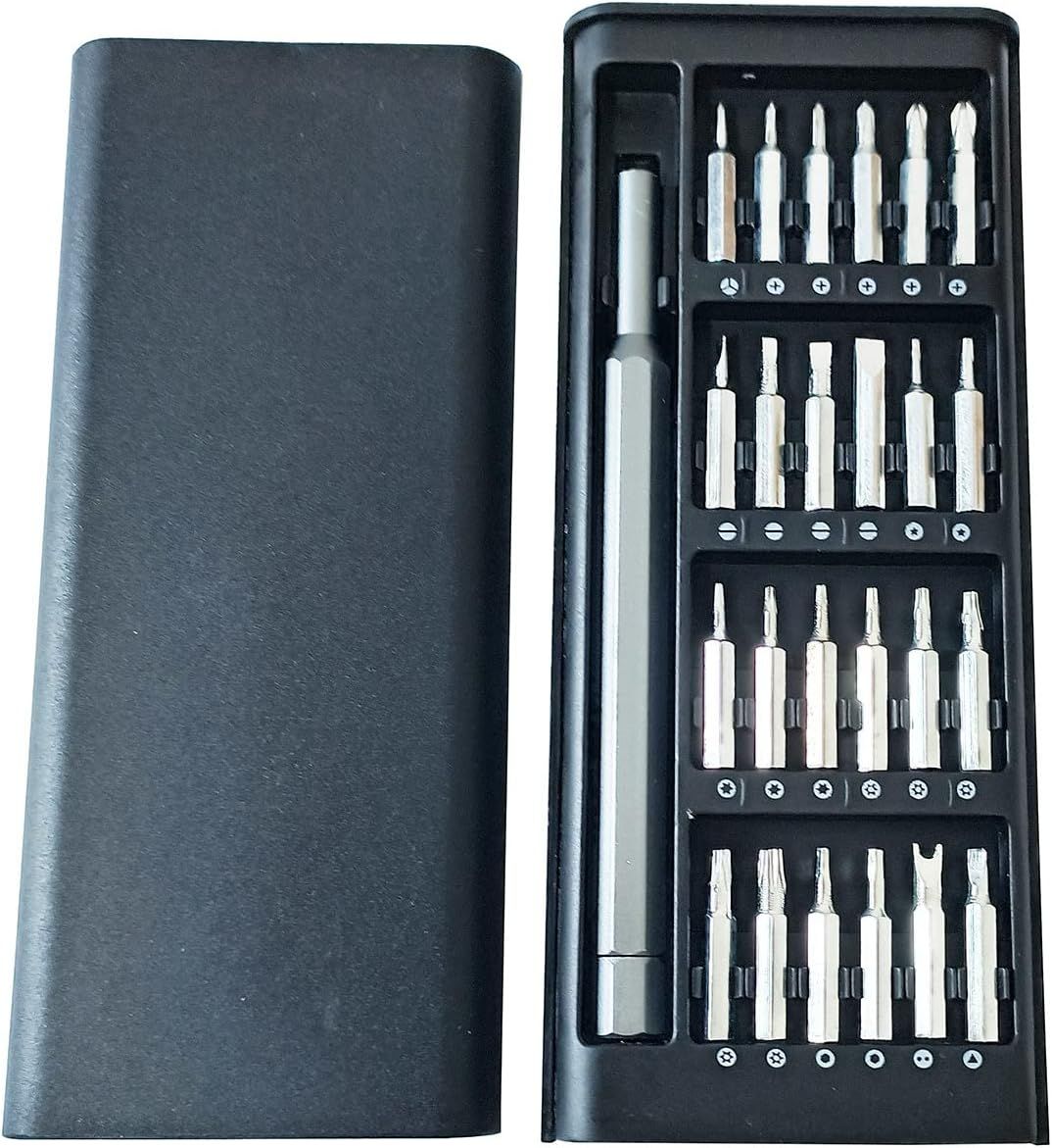Precision Screwdriver Set with Case 24 in 1 Magnetic Mini Screwdriver Kit for Phones Computers Watches Glasses Game Consoles Cameras +ar