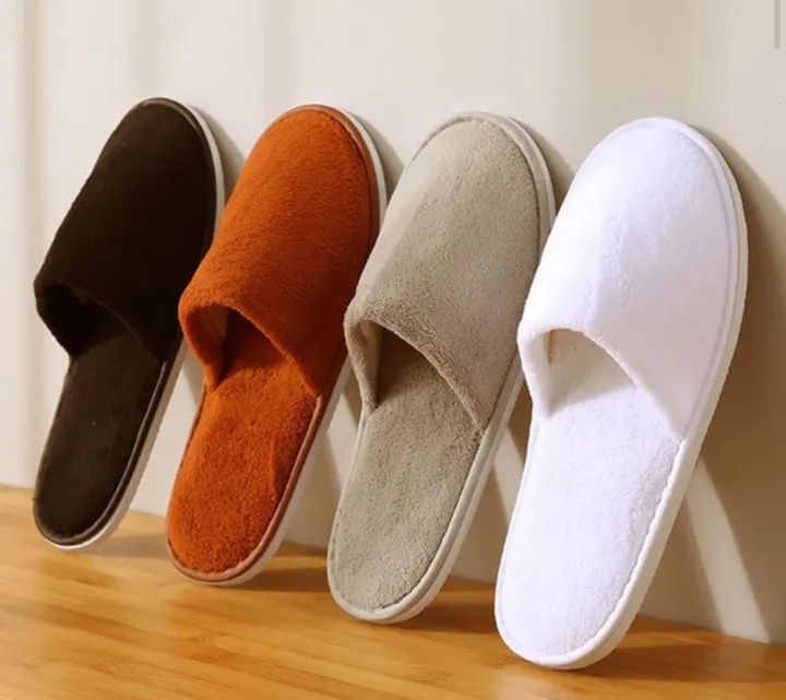 Random Color Soft Cotton Slippers For Men and Women +ar